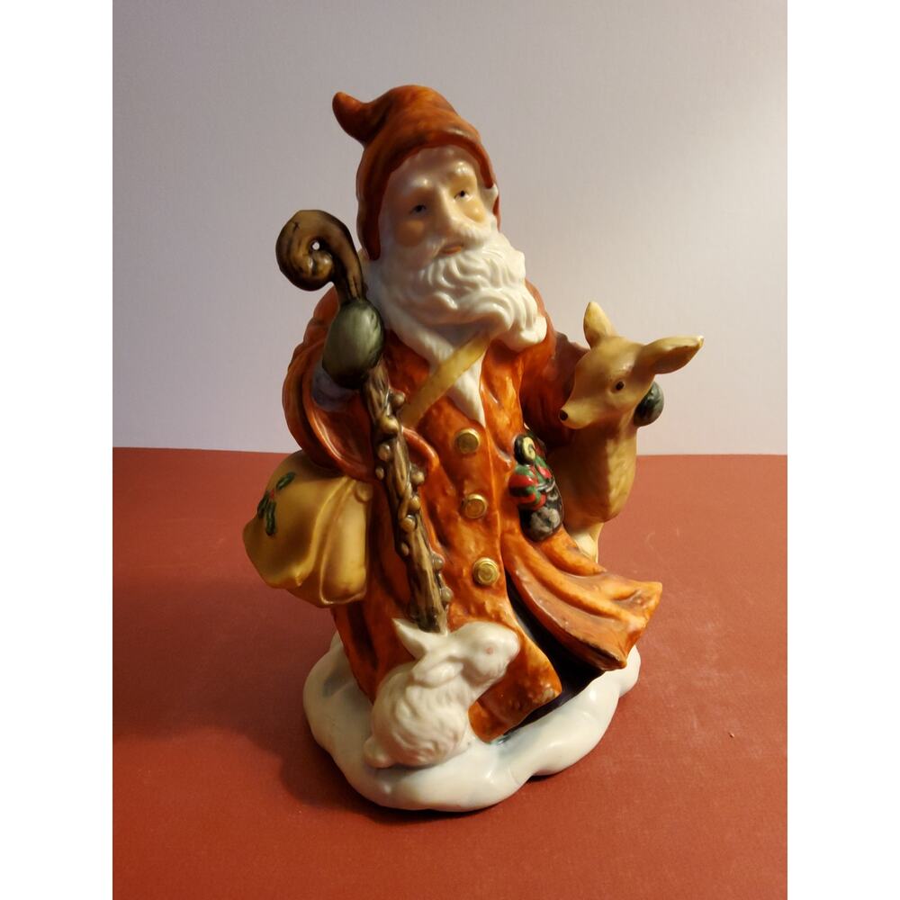 Father Christmas hand painted figurine